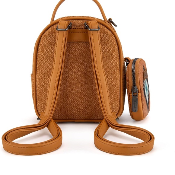 Wrangler Brown and Black Patterned Backpack Set - Picture 6 of 8